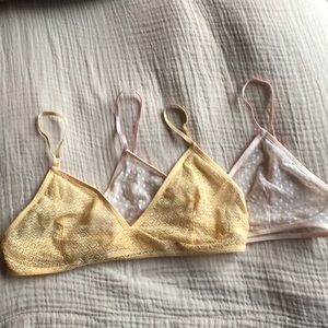 American Apparel bralettes (set of two)